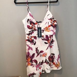 Boohoo Floral Print Romper